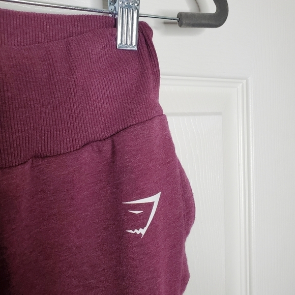 Gymshark Ark Purple High Rise Wrap Tie Cropped Sweatpants - Picture 4 of 9